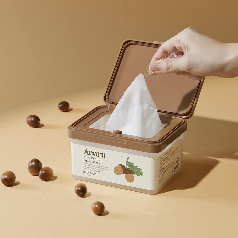 SKINFOOD Acorn Pore Peptide Daily Mask 270g/30ea - TIANSHOP