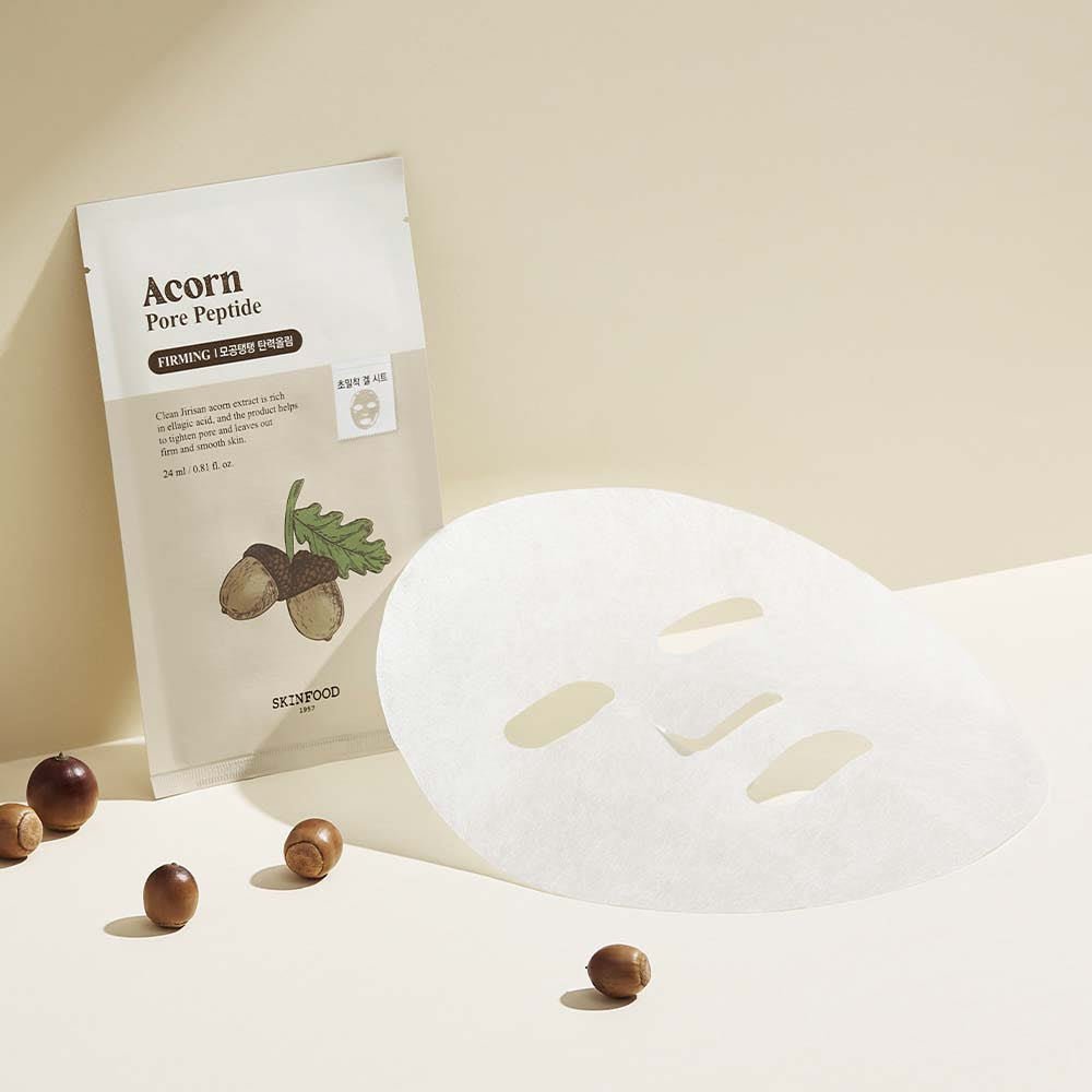 SKINFOOD Acorn Pore Peptide Mask 24ml X 10ea - TIANSHOP