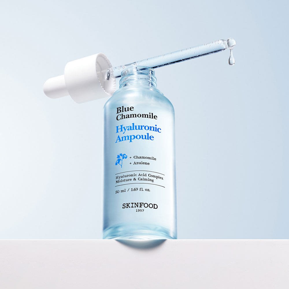 SKINFOOD Blue Chamomile Hyaluronic Ampoule 50ml - TIANSHOP