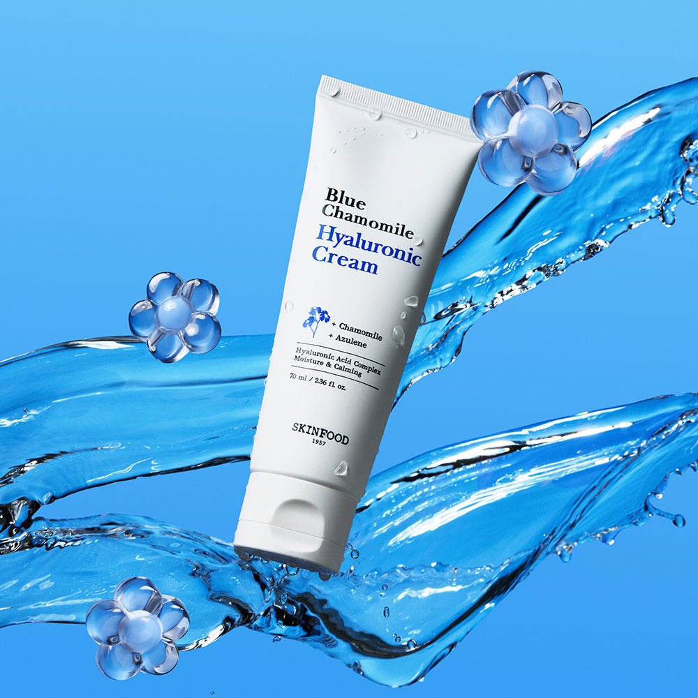 SKINFOOD Blue Chamomile Hyaluronic Cream 70ml - TIANSHOP