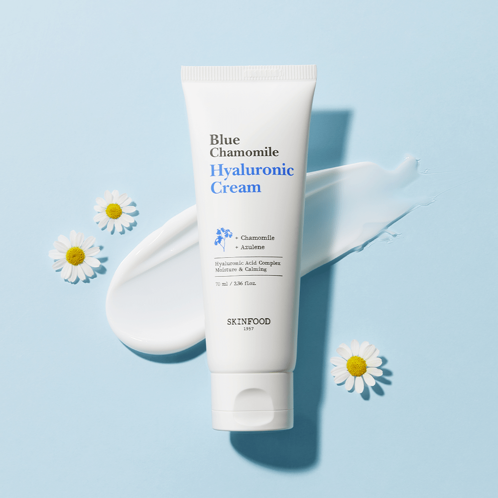 SKINFOOD Blue Chamomile Hyaluronic Cream 70ml - TIANSHOP