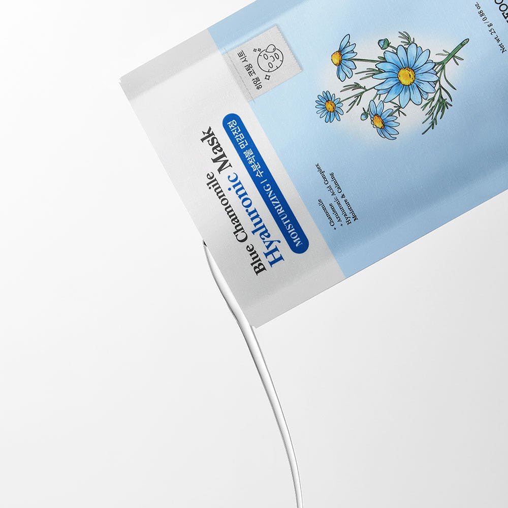 SKINFOOD Blue Chamomile Hyaluronic Mask Sheet 25g X 10ea - TIANSHOP