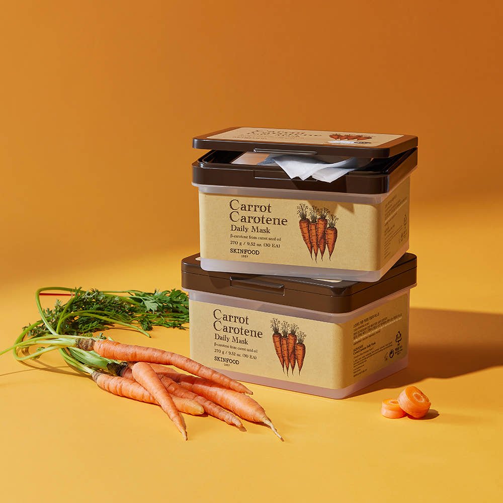 SKINFOOD Carrot Carotene Daily Mask Sheet 270g/30ea - TIANSHOP