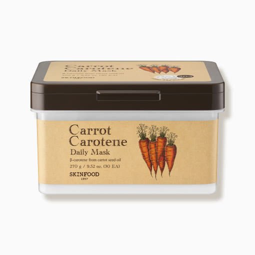 SKINFOOD Carrot Carotene Daily Mask Sheet 270g/30ea - TIANSHOP