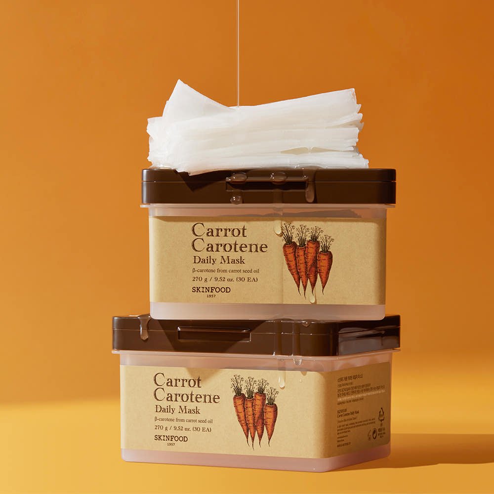 SKINFOOD Carrot Carotene Daily Mask Sheet 270g/30ea - TIANSHOP
