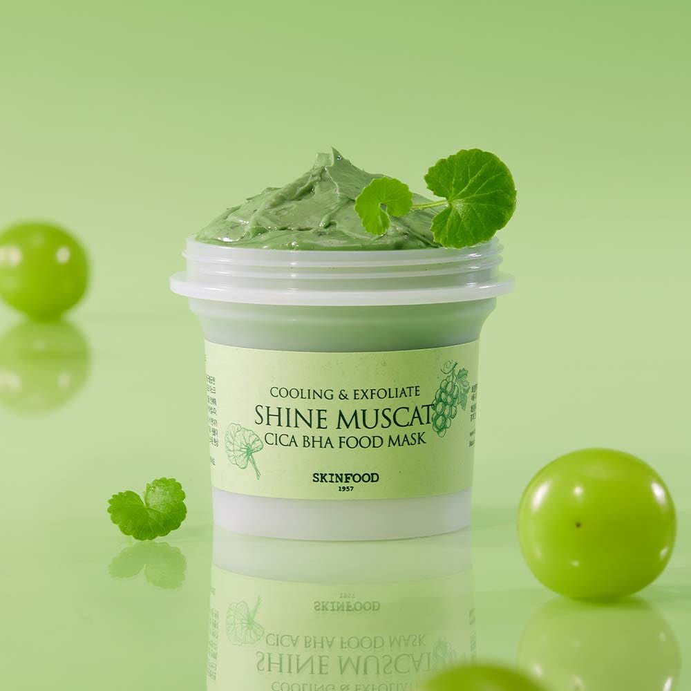 SKINFOOD Cica BHA Food Mask 120g Shine Muscat - TIANSHOP