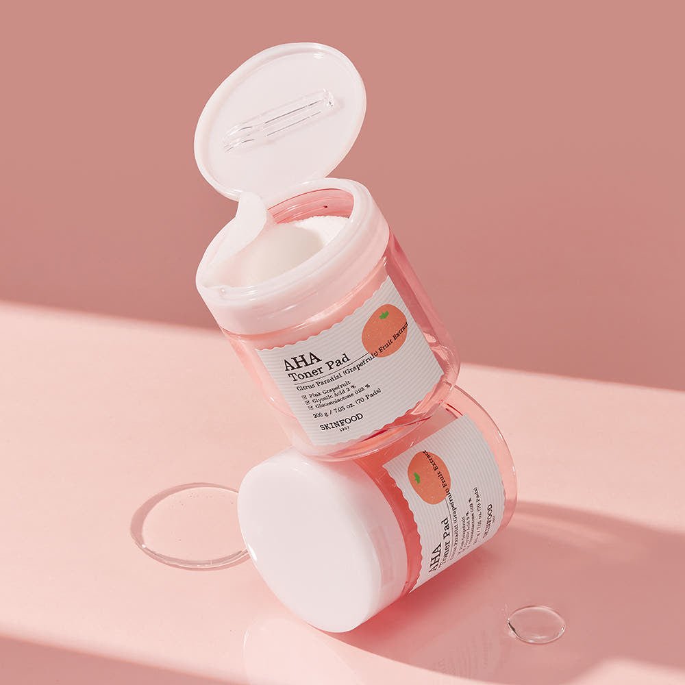 SKINFOOD Pink Grapefruit AHA Toner Pad 200g/70P - TIANSHOP
