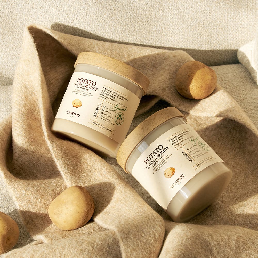 SKINFOOD Potato Madecassoside Soothing Pad 250g/60ea - TIANSHOP