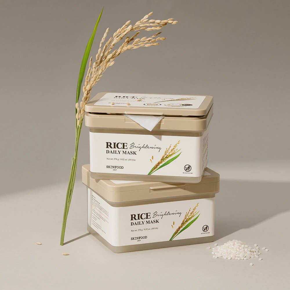 SKINFOOD Rice Brightening Daily Mask 270g/30ea - TIANSHOP