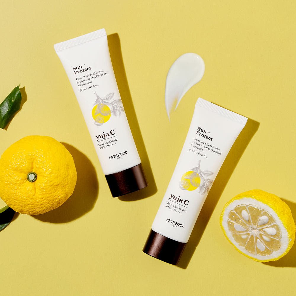 SKINFOOD Yuja C Tone Up Cream SPF50+ PA++++ 50ml - TIANSHOP