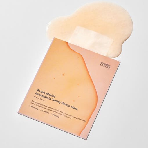 SUNGBOON EDITOR Active Marine Astaxanthin Toning Serum Mask 23ml X 10ea - TIANSHOP