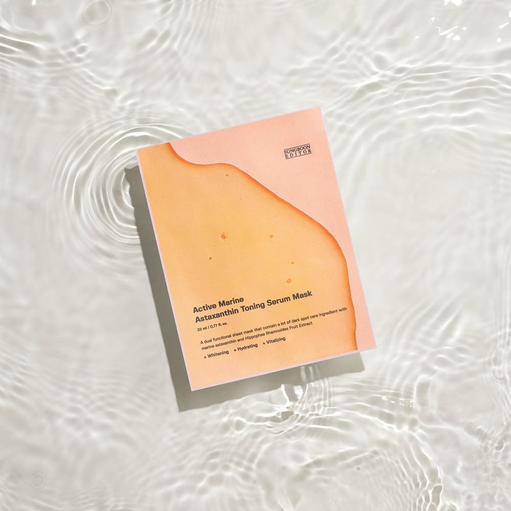 SUNGBOON EDITOR Active Marine Astaxanthin Toning Serum Mask 23ml X 10ea - TIANSHOP