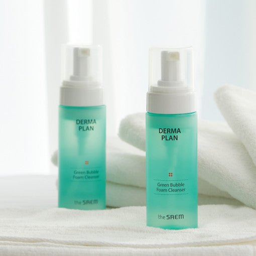 The SAEM Derma Plan Green Bubble Foam Cleanser 150ml - TIANSHOP