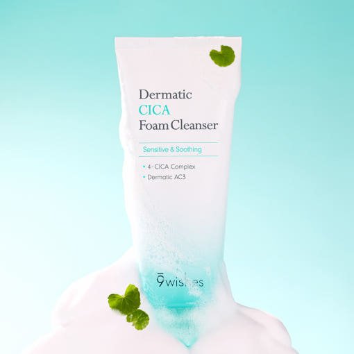 9wishes Dermatic CICA Foam Cleanser 150ml - TIANSHOP