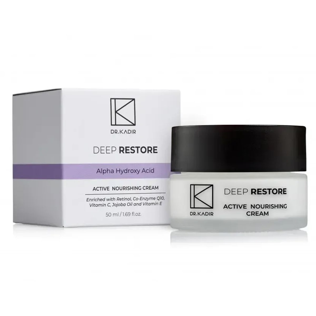 Dr. Kadir Deep Restore - Crème Nourrissante Active 250ml / 8.5oz