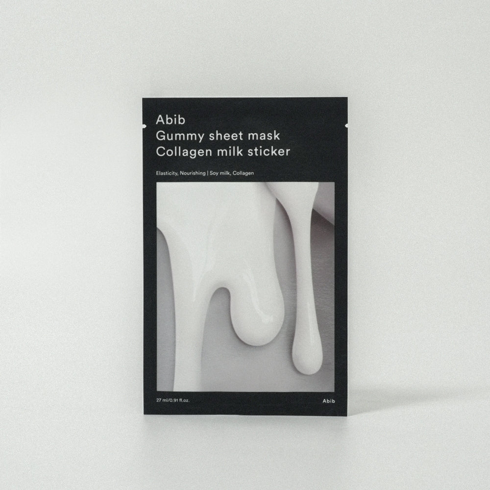Abib Gummy Sheet Mask Collagen Milk Sticker 27ml X 10ea - TIANSHOP