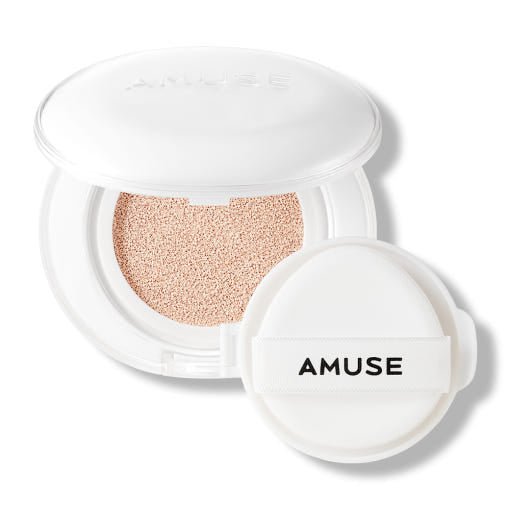AMUSE Ceramic Skin Perfector Cushion SPF40 PA++ Set 15g + 15g(Refill) (4 Colors) - TIANSHOP