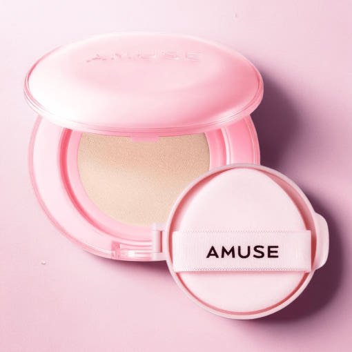 AMUSE Dew Power Vegan Cushion SPF 50+ PA++++ SET 15g + 15g(Refill) (4 Colors) - TIANSHOP
