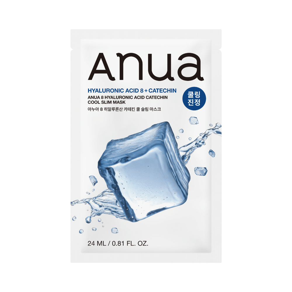 Anua 8 Hyaluronic Acid Catechin Cool Slim Mask Sheet 24ml X 10ea - TIANSHOP