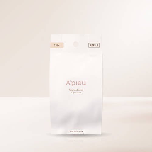 A'pieu Waterlock Cushion SPF50+ PA++++ 15g (Refill) 21 Light Beige - TIANSHOP