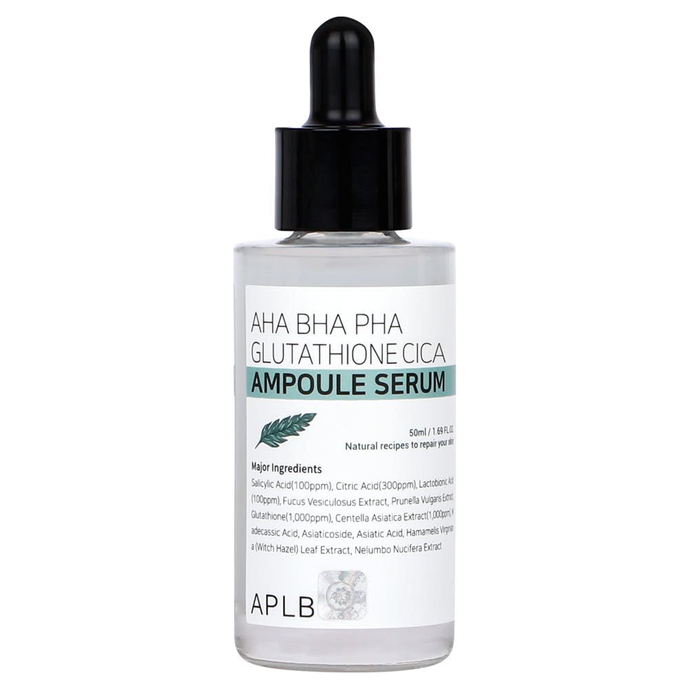 APLB AHA BHA PHA Glutathione Cica Ampoule Serum 50ml - TIANSHOP
