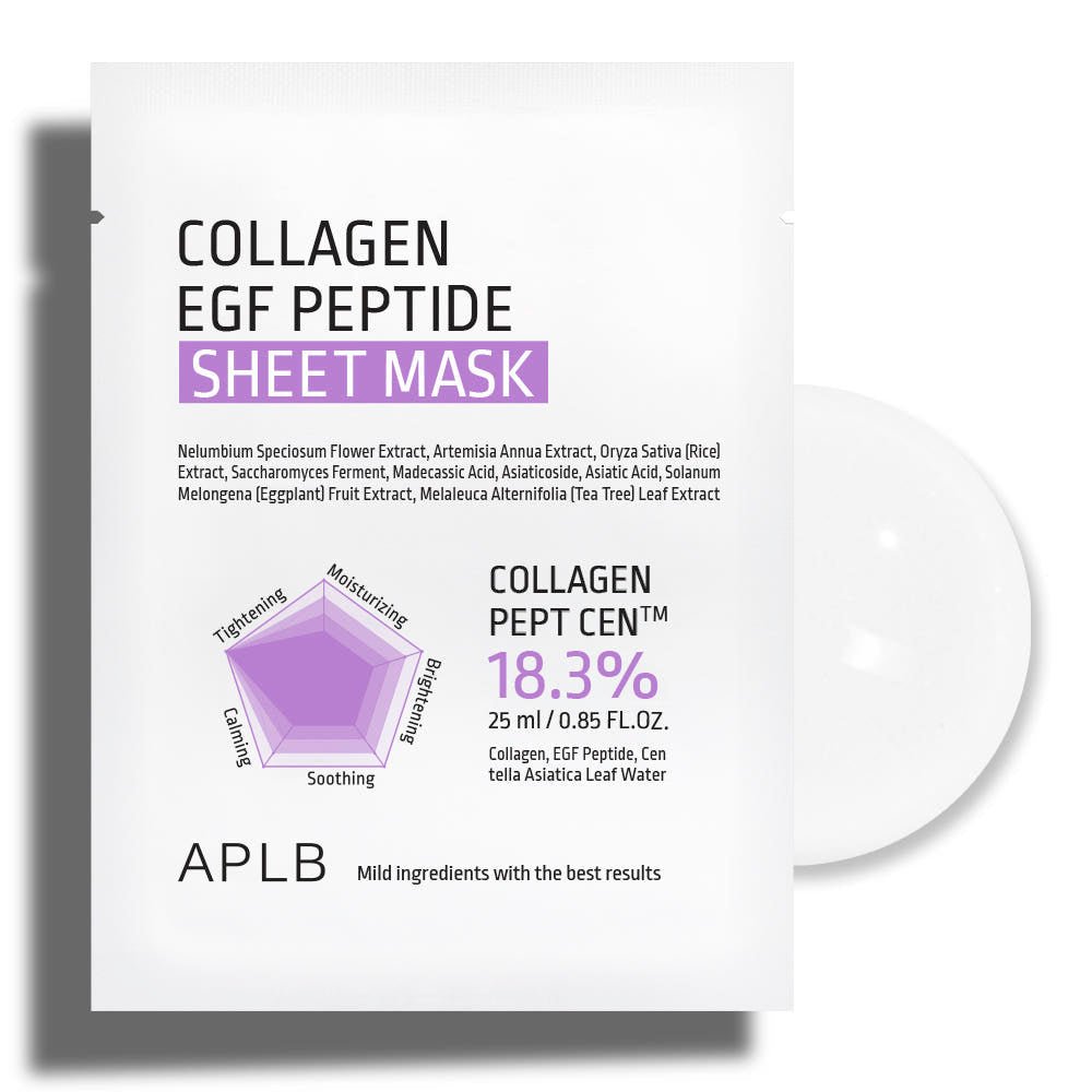 APLB Collagen EGF Peptide Sheet Mask 25ml X 10ea - TIANSHOP