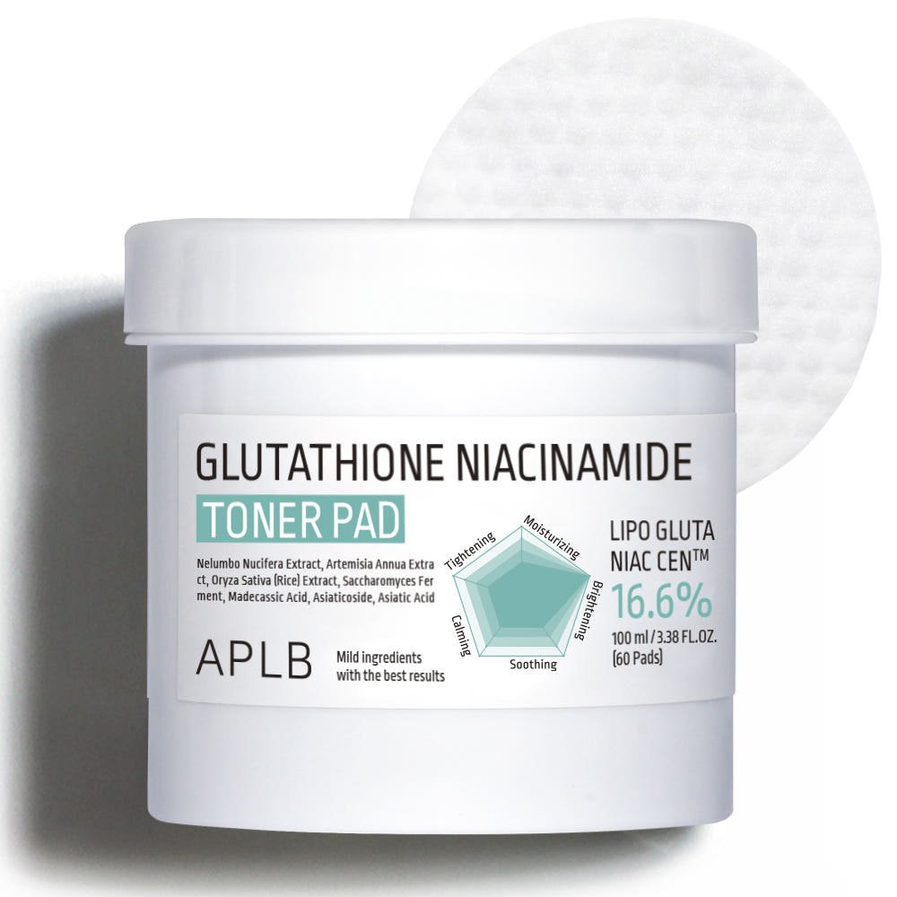 APLB Glutathione Niacinamide Toner Pad 100ml/60pads - TIANSHOP