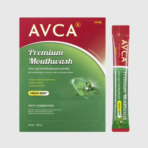 AVCA Stick - Type Oral Mouthwash Fresh Mint 10ml X 50ea - TIANSHOP
