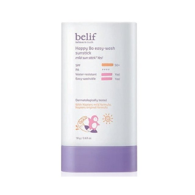 belif Happy Bo Easy Wash Sunstick (SPF50+/PA++++) 18g - TIANSHOP