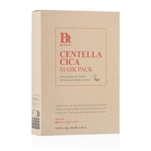 Benton Goodbye Redness Centella Sheet Mask 23g X 10ea - TIANSHOP