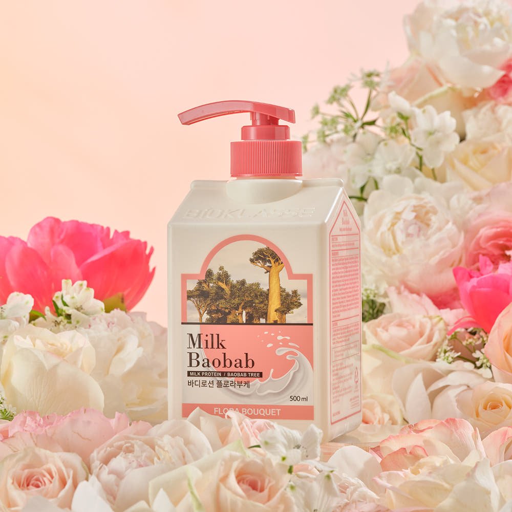 BIOKLASSE MILK BAOBAB Body Lotion 500ml Flora Bouquet - TIANSHOP