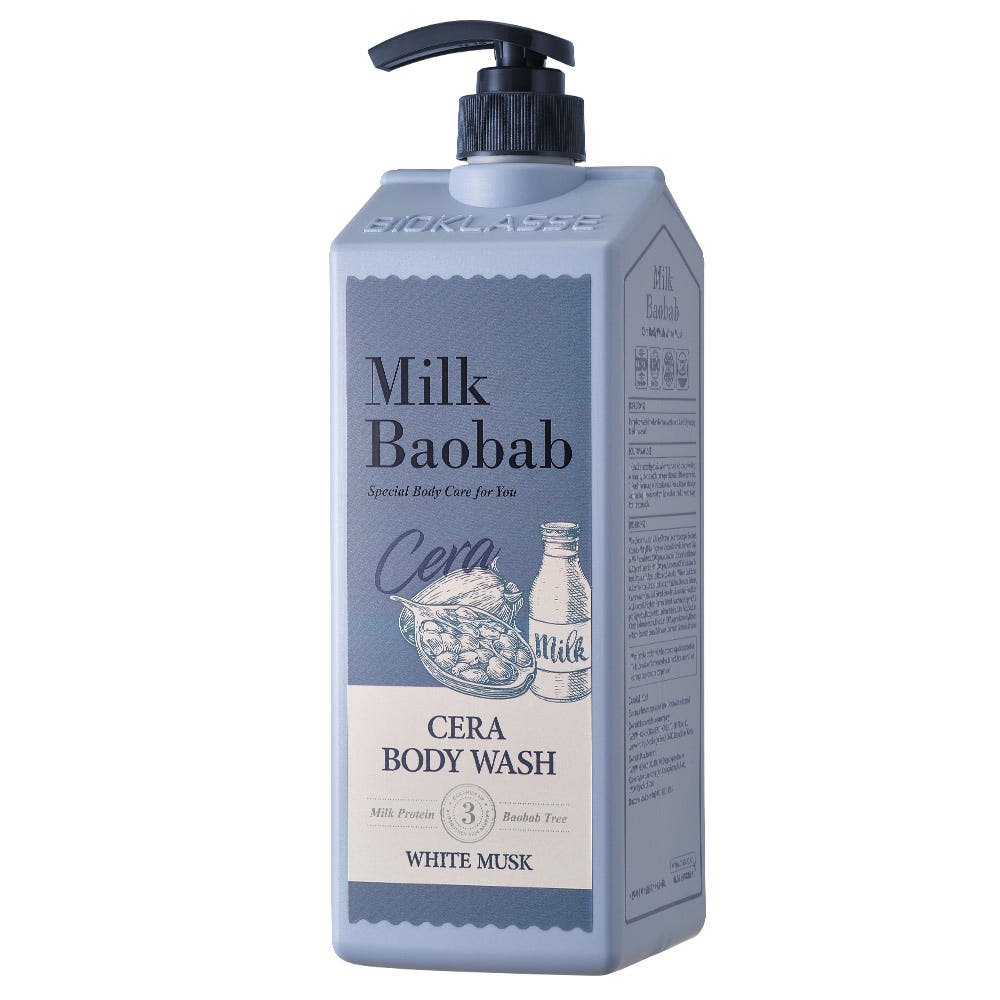 BIOKLASSE MILK BAOBAB CERA Body Wash 1200ml White Musk - TIANSHOP