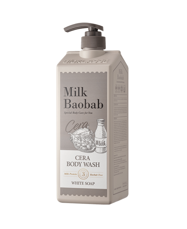 BIOKLASSE MILK BAOBAB CERA Body Wash 1200ml White Soap - TIANSHOP