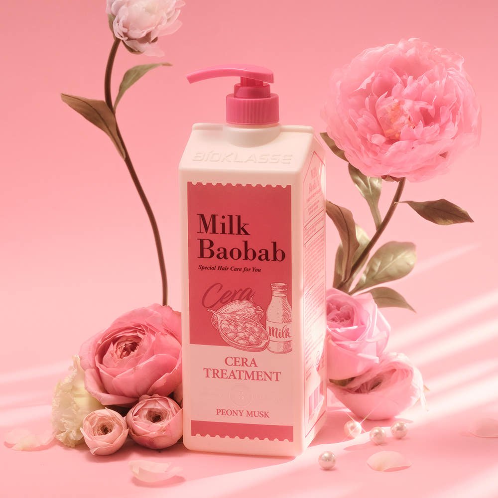 BIOKLASSE MILK BAOBAB CERA Hair Treatment 1200ml Peony Musk - TIANSHOP