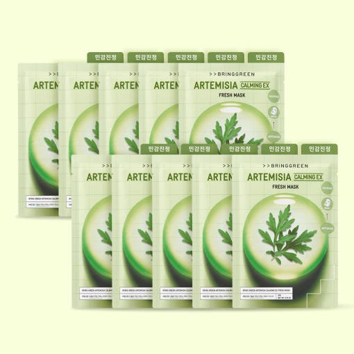 BRINGGREEN ARTEMISIA Calming EX Fresh Mask 20g X 10ea - TIANSHOP