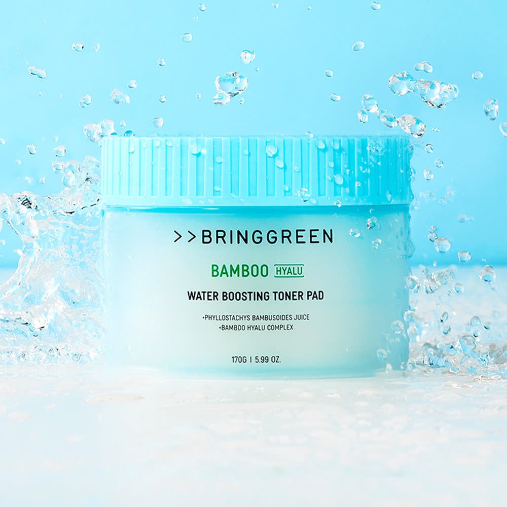 BRINGGREEN Bamboo Hyalu Water Boosting Toner Pad Set 170g/80pads + 170g/80pads(Refill) - TIANSHOP