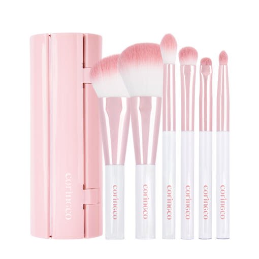 CORINGCO Pink Roll Brush Set 6P - TIANSHOP