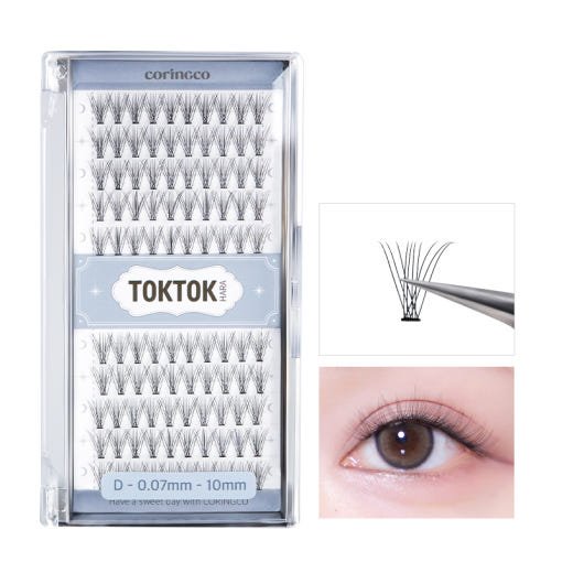 CORINGCO Toktok - Hara Air Eyelash 100pcs (3 Types) - TIANSHOP
