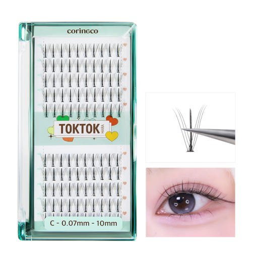 CORINGCO Toktok - Hara W Eyelash 100pcs (4 Types) - TIANSHOP
