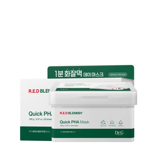 Dr.G RED BLEMISH Quick PHA Mask Sheet 280g/30ea - TIANSHOP