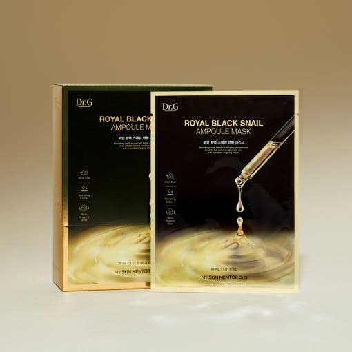 Dr.G Royal Black Snail Ampoule Mask Sheet 30g X 10ea - TIANSHOP