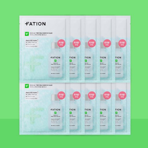 FATION Nosca9 Trouble Serum Mask Sheet 25mlX10ea - TIANSHOP