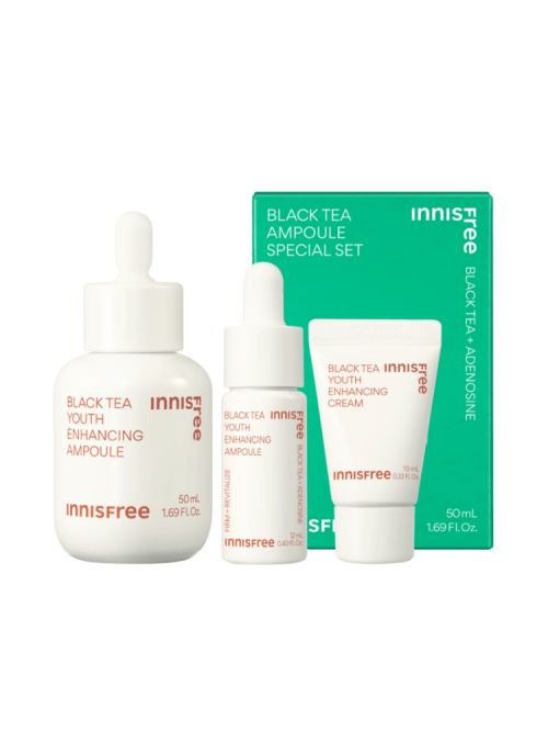 Innisfree Black Tea Youth Enhancing Ampoule Special Set - TIANSHOP