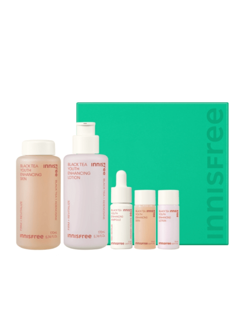 Innisfree Black Tea Youth Enhancing Skincare Set - TIANSHOP