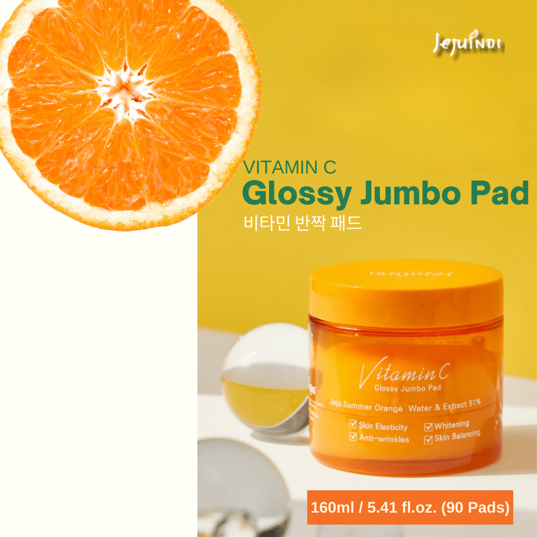[JEJU INDI] Vitamin C Glossy Jumbo Pad 160ml - TIANSHOP