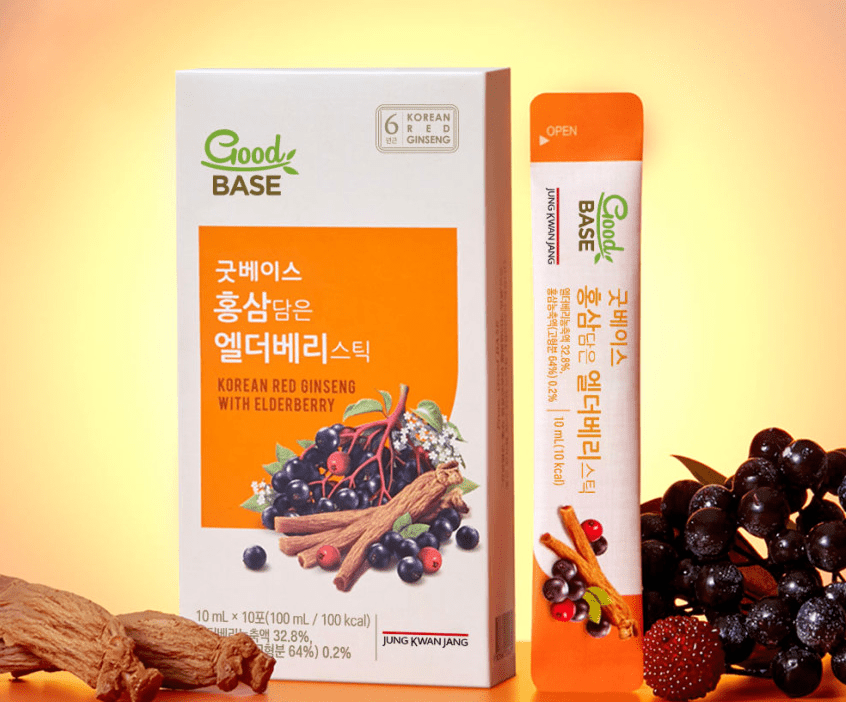 [Jung Kwan Jang] Good Base Korean Red Ginseng with Elderberry 10ml*30Sticks - TIANSHOP