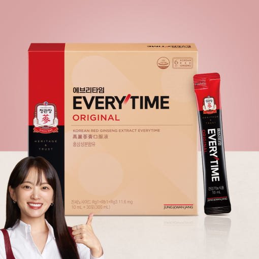 [Jung Kwan Jang] Korean Red Ginseng EveryTime 10mg*30Packs - TIANSHOP