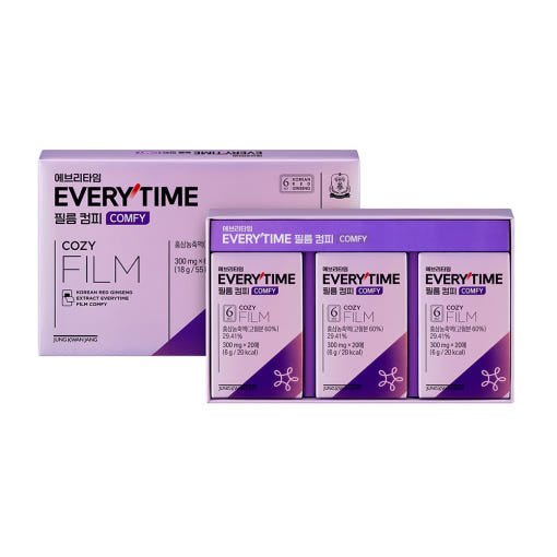 [Jung Kwan Jang] Korean Red Ginseng Extract Every Time Film Comfy (300mg*20 Sheets) - TIANSHOP