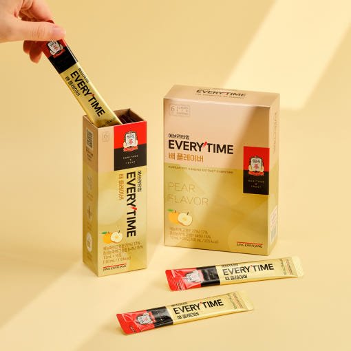 [Jung Kwan Jang] Korean Red Ginseng Extract Every Time PEAR FLAVOR (10ml*20 Sticks) - TIANSHOP