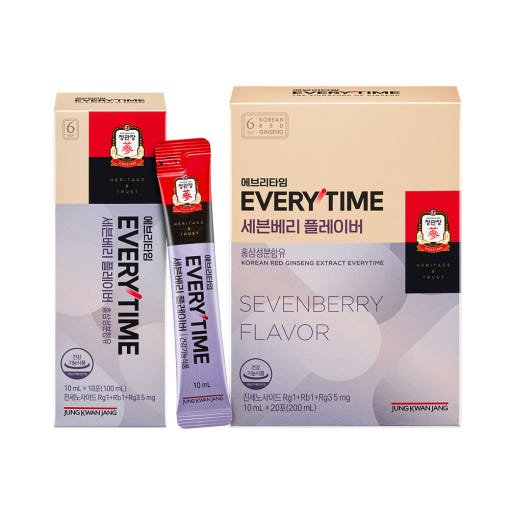 [Jung Kwan Jang] Korean Red Ginseng Extract Everytime Sevenberry Flavor (10ml*20 Sticks) - TIANSHOP
